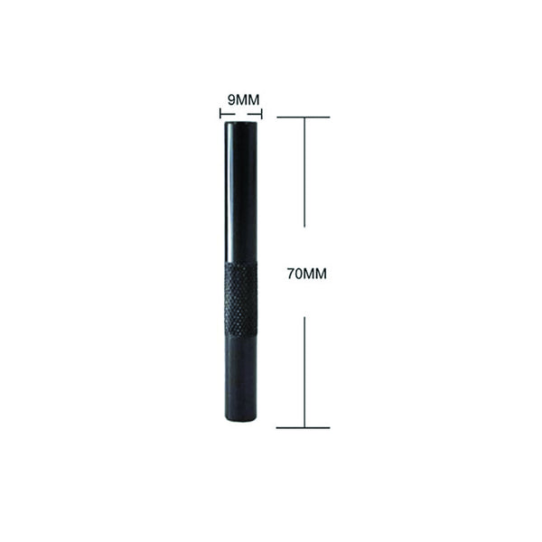 1 x Röhrchen aus Aluminum– für deinen Schnupftabak- Zieh - Röhrchen - Snuff - Snorter Dispenser – Länge 70mm 4 (Schwarz