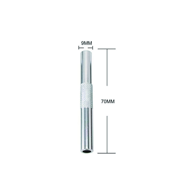 1 x Röhrchen aus Aluminum– für deinen Schnupftabak- Zieh - Röhrchen - Snuff - Snorter Dispenser – Länge 70mm 4 (Silber)