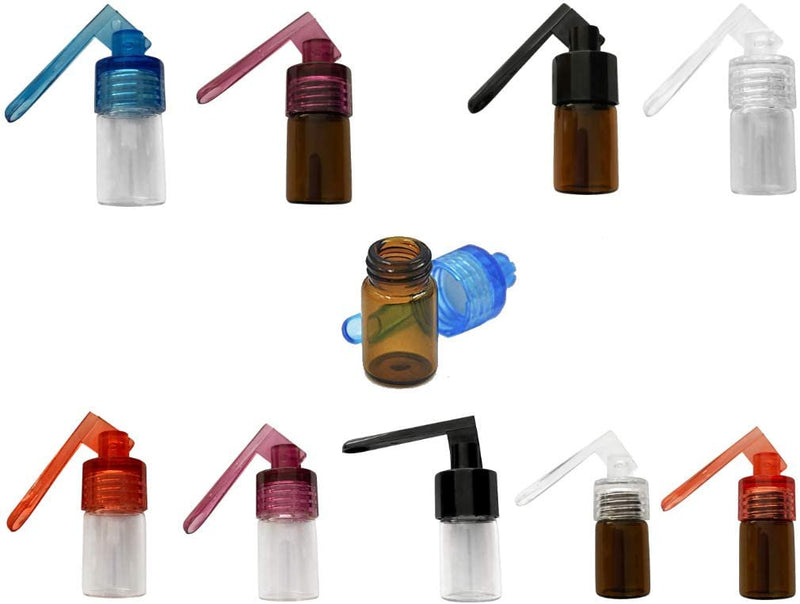 10 x SET Dosierer Portionierer sniff snuff sniffer Spender Dispenser mit Löffel (zufällige Farbauswahl)
