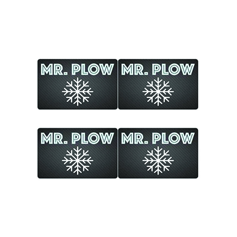 4x MR. PLOW Karte im Carbon Look im EC-Karten/Personalausweis Format für ihren Schnupftabak - Snuff - Dosierer etc.