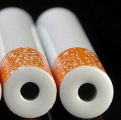 2 x Keramik Straw Strohhalm Ziehröhrchen Snuff Bat Snorter Nasal Tube Bullet Sniffer Snuffer in Zigaretten Optik