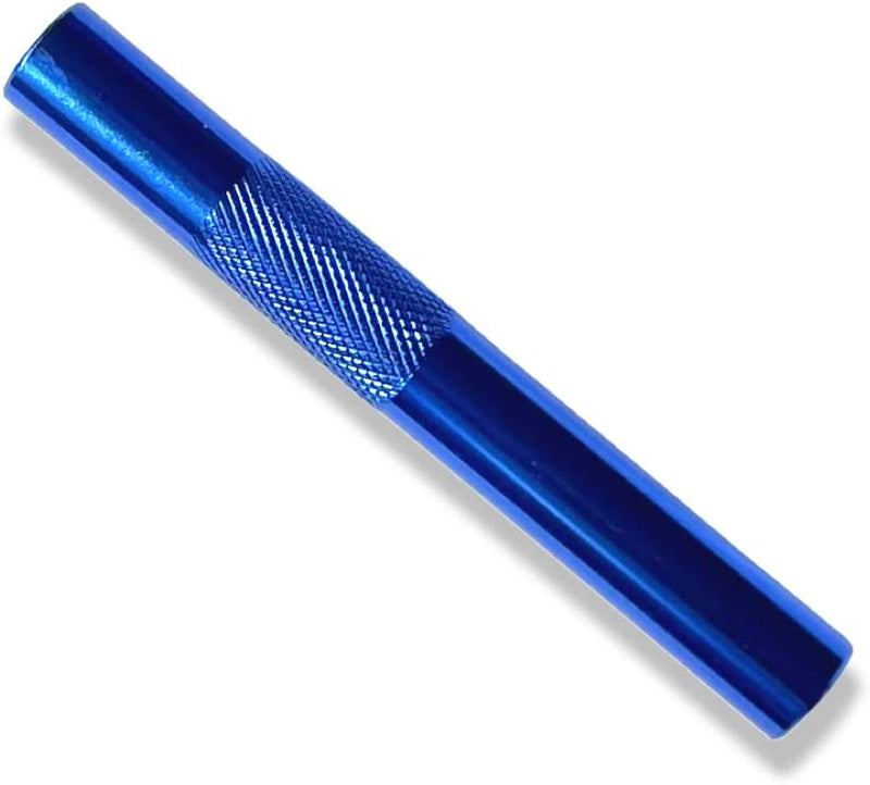 Tube SET - 3 pieces - made of aluminum - for your snuff drawing tube length 70m x 9mm in red/blue/green