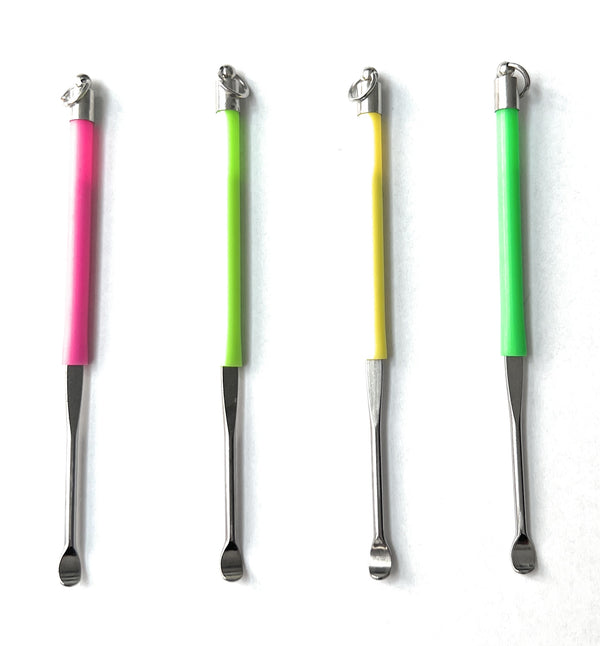Mini cuillère (90mm) avec pendentif aux couleurs fluo, rose, vert, jaune ou en set