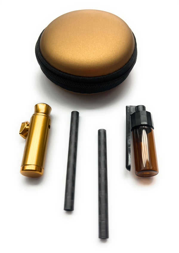 Gold case (2 x carbon tubes, dispenser, XXL dispenser) in hard case