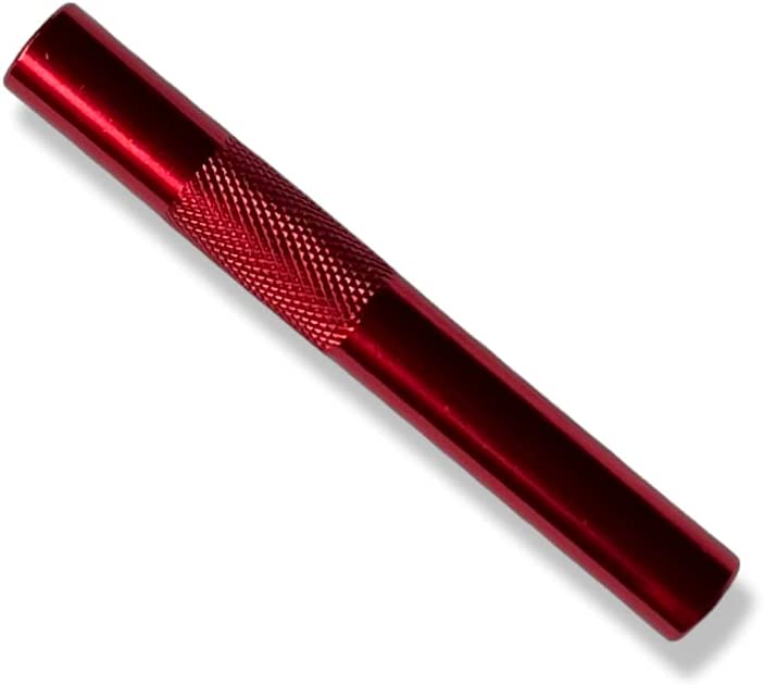 Röhrchen SET - 3 Stück - aus Aluminum– für deinen Schnupftabak- Ziehröhrchen Länge 70m x 9mm in Rot/Blau/Grün